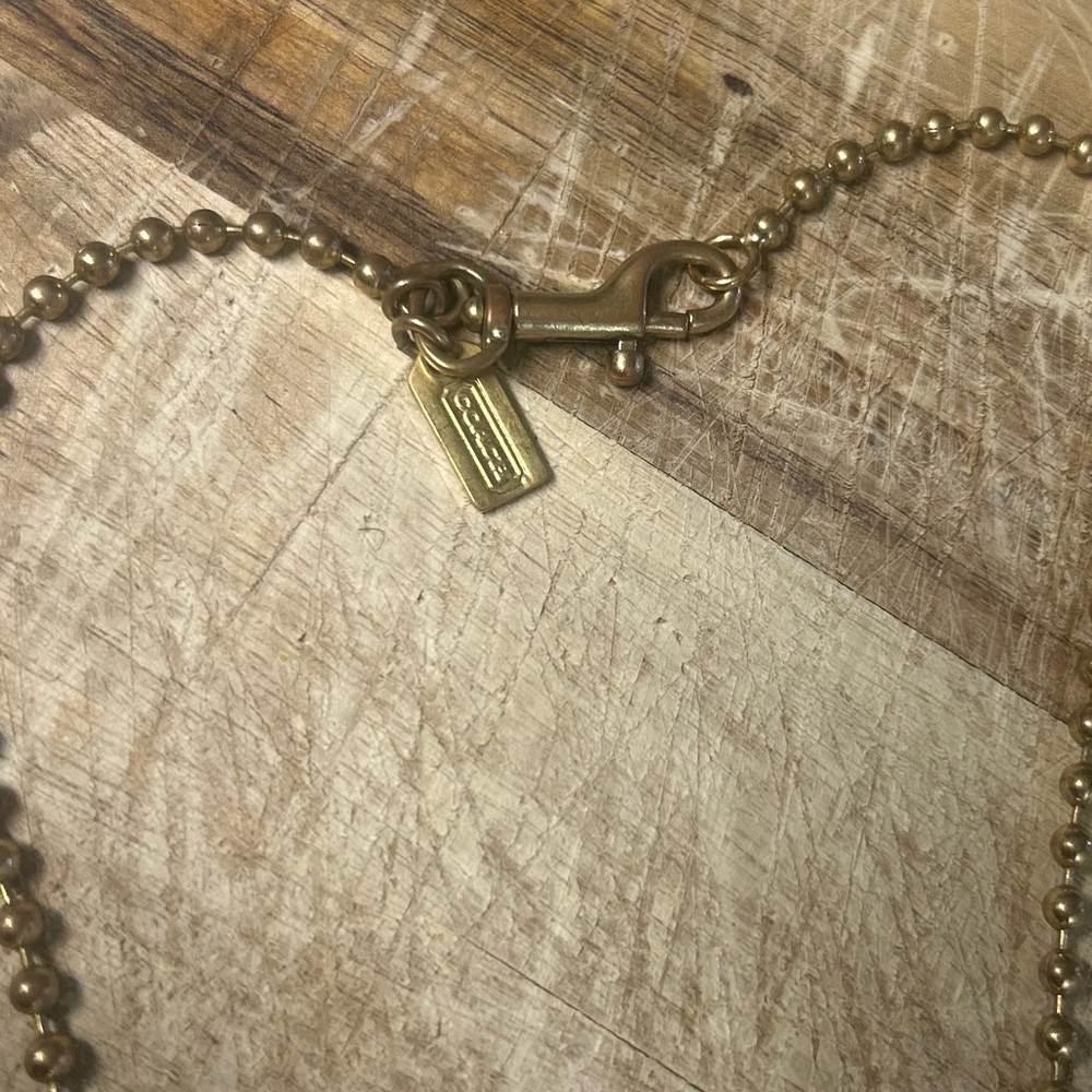 Coach Gold Medallion Necklace - Picture 3 of 3